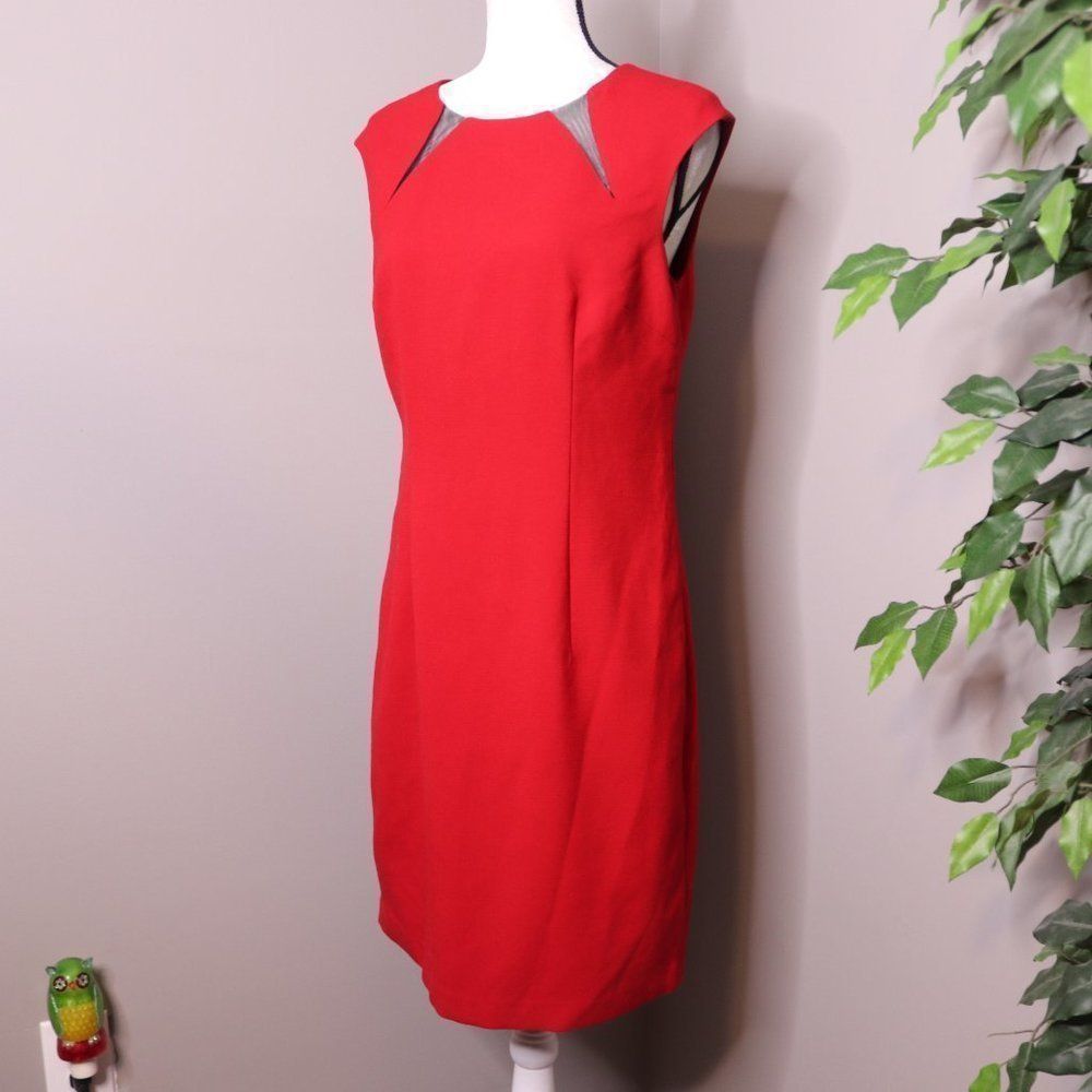 The Limited Formal Sheath Dress Illusion Mesh